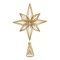 Kurt Adler 12-Inch Unlit Gold Glittered 6-Point Star Tree Topper
